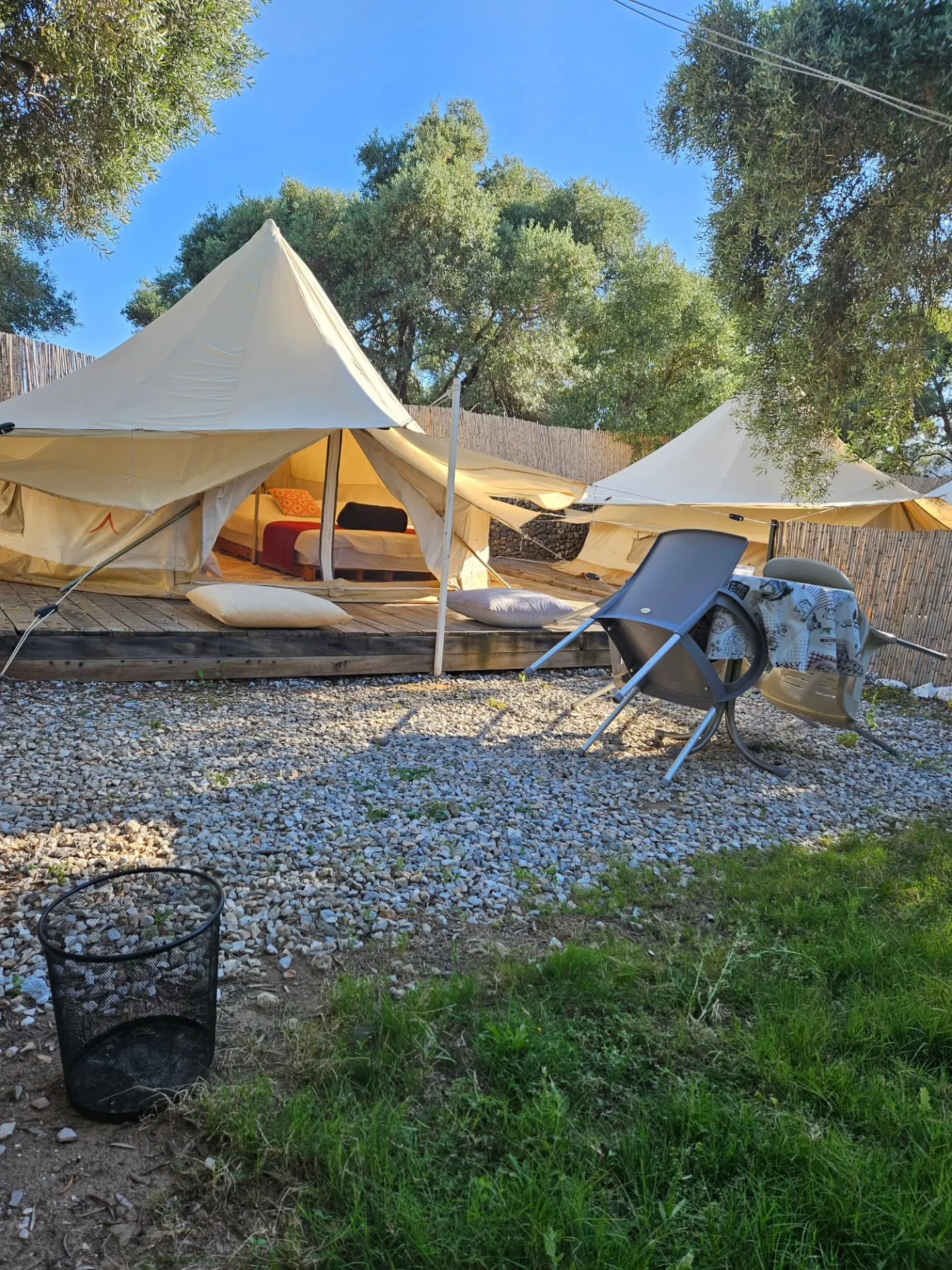 bell tents pair