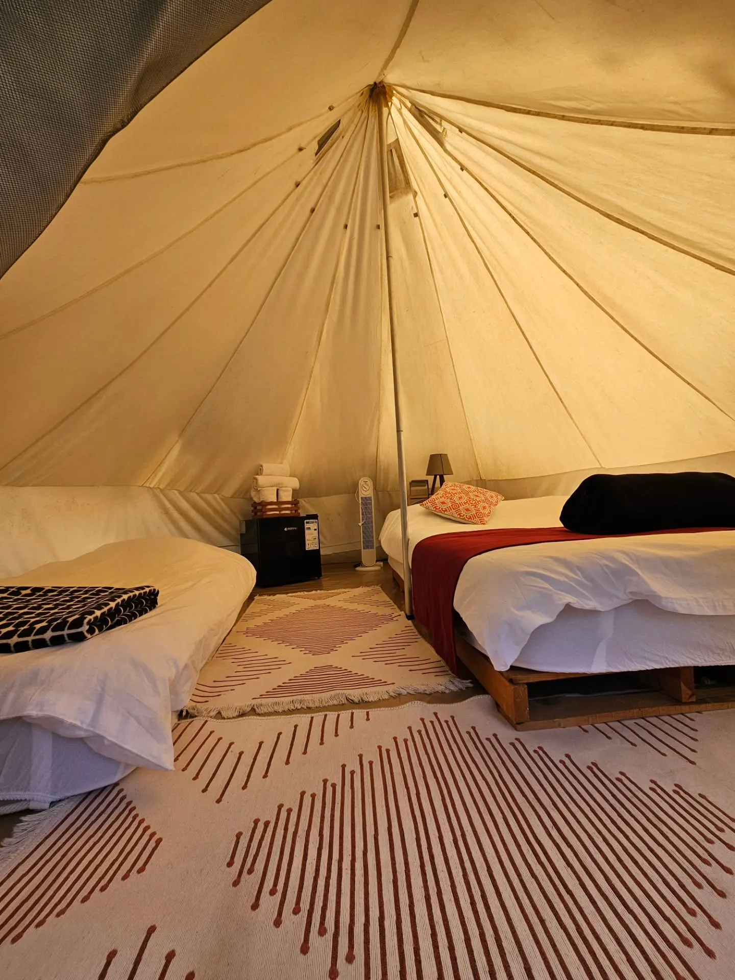 bell tent deck cushions