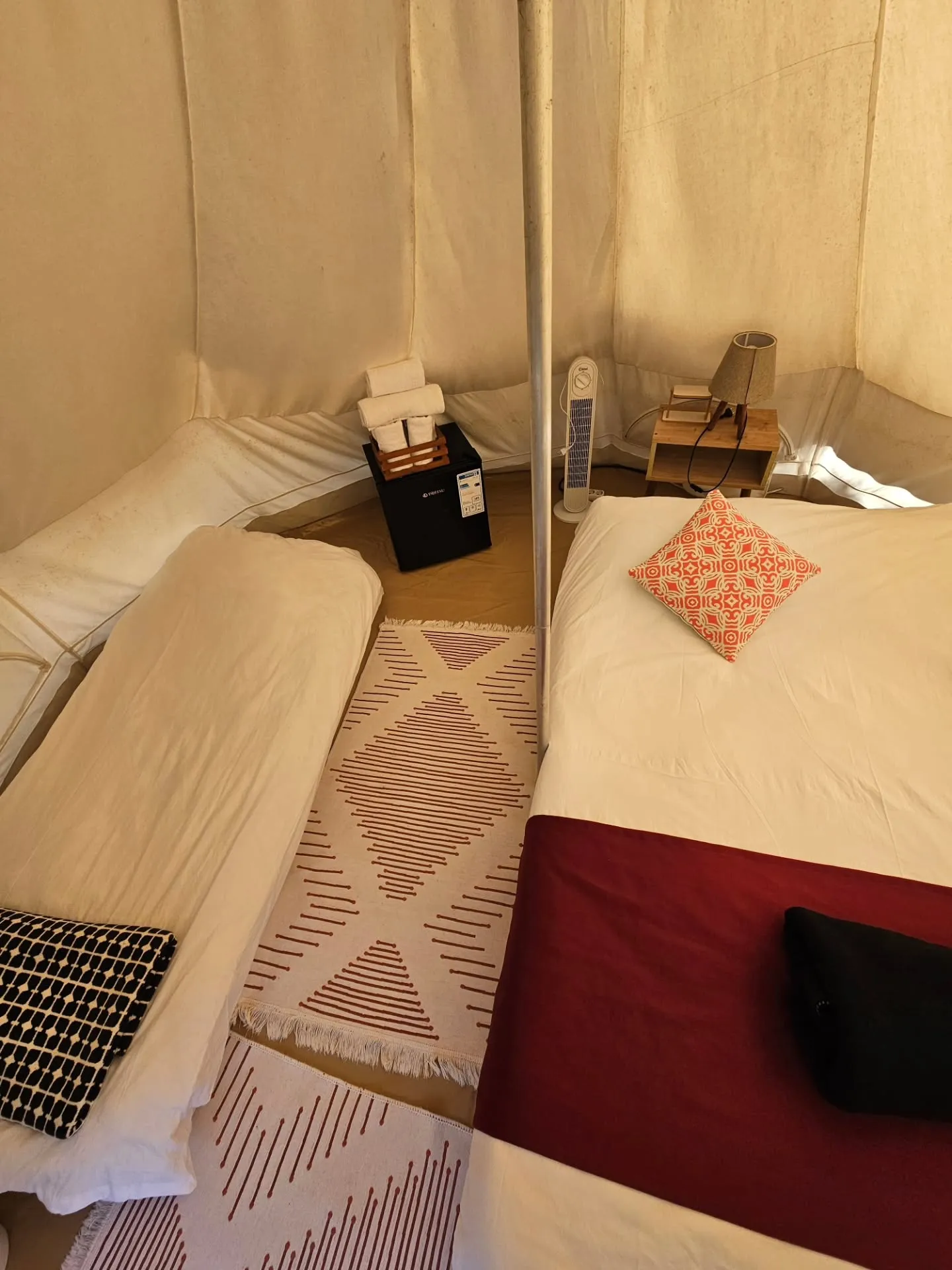 bell tent dining