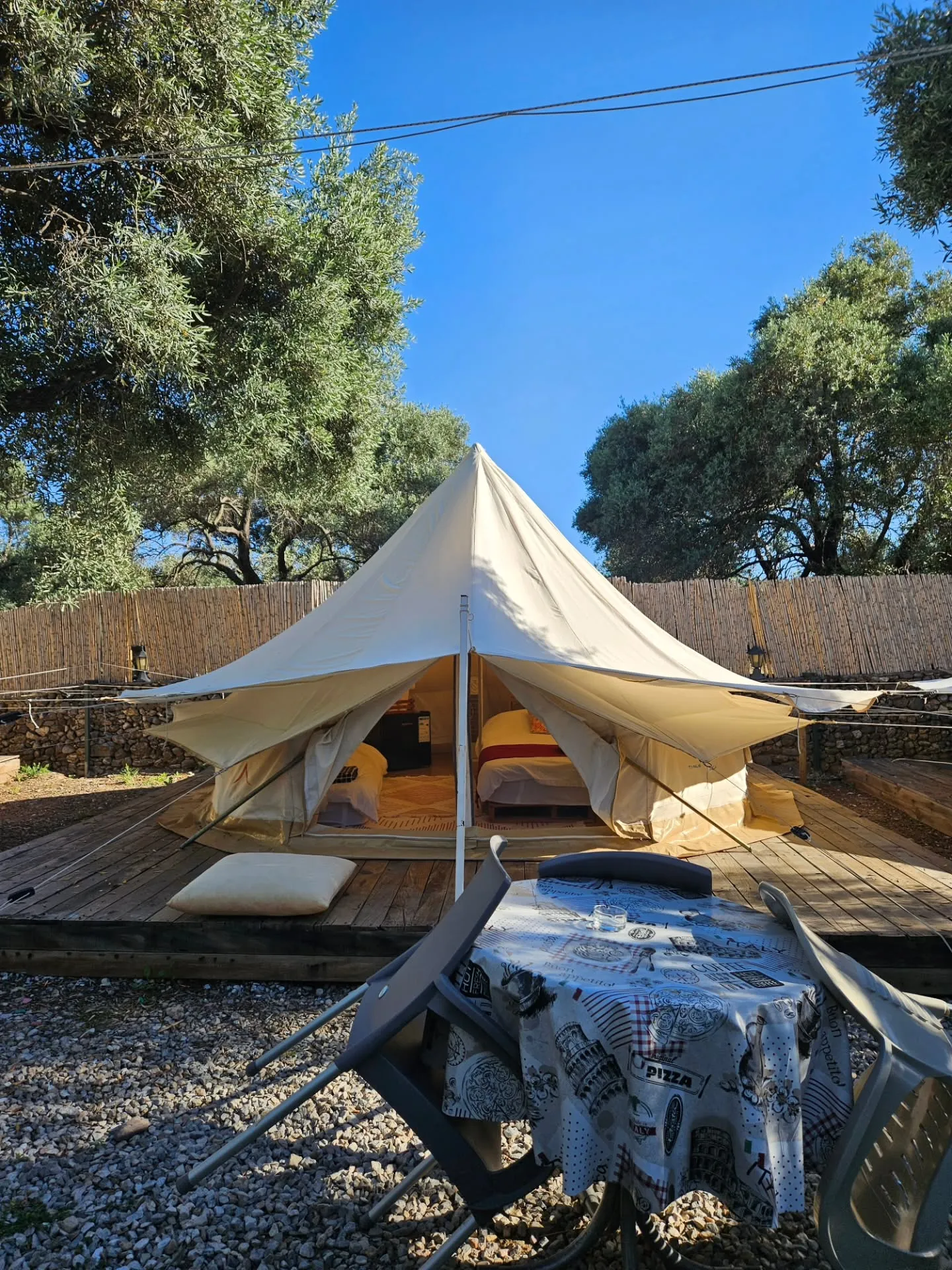 tent interior twin and double